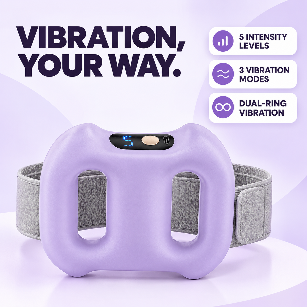 RelaxRing™ Vibration Fascia Massager with Belt
