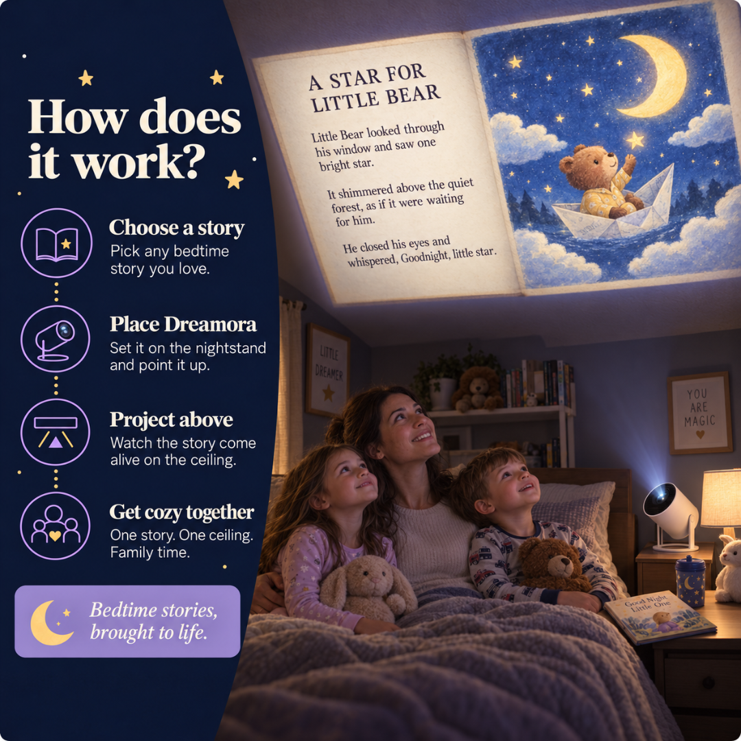 Dreamora Smart Projector in use