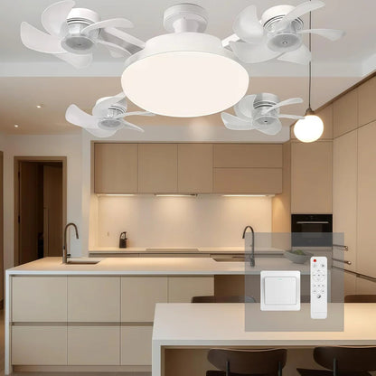 Socket Fan Light with Remote Control front view