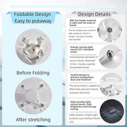 Socket Fan Light folded