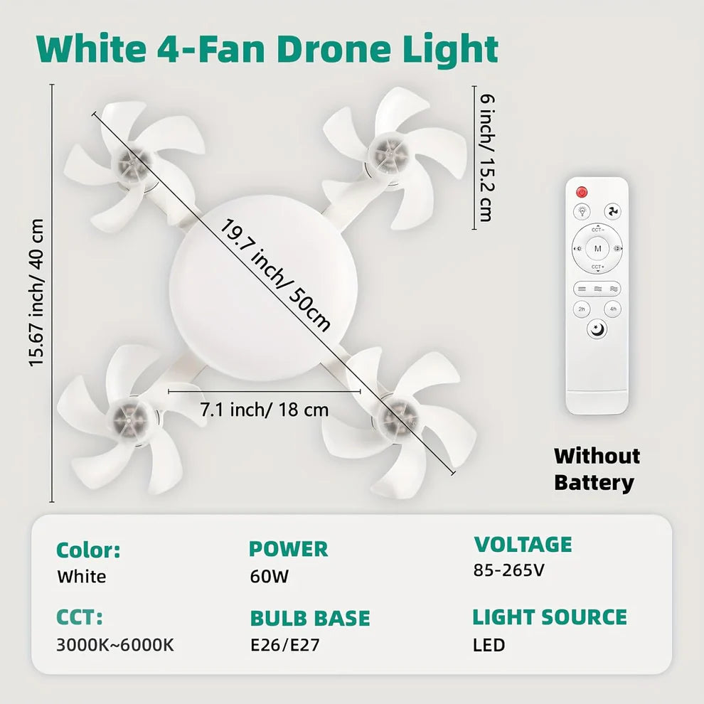 Socket Fan Light in use