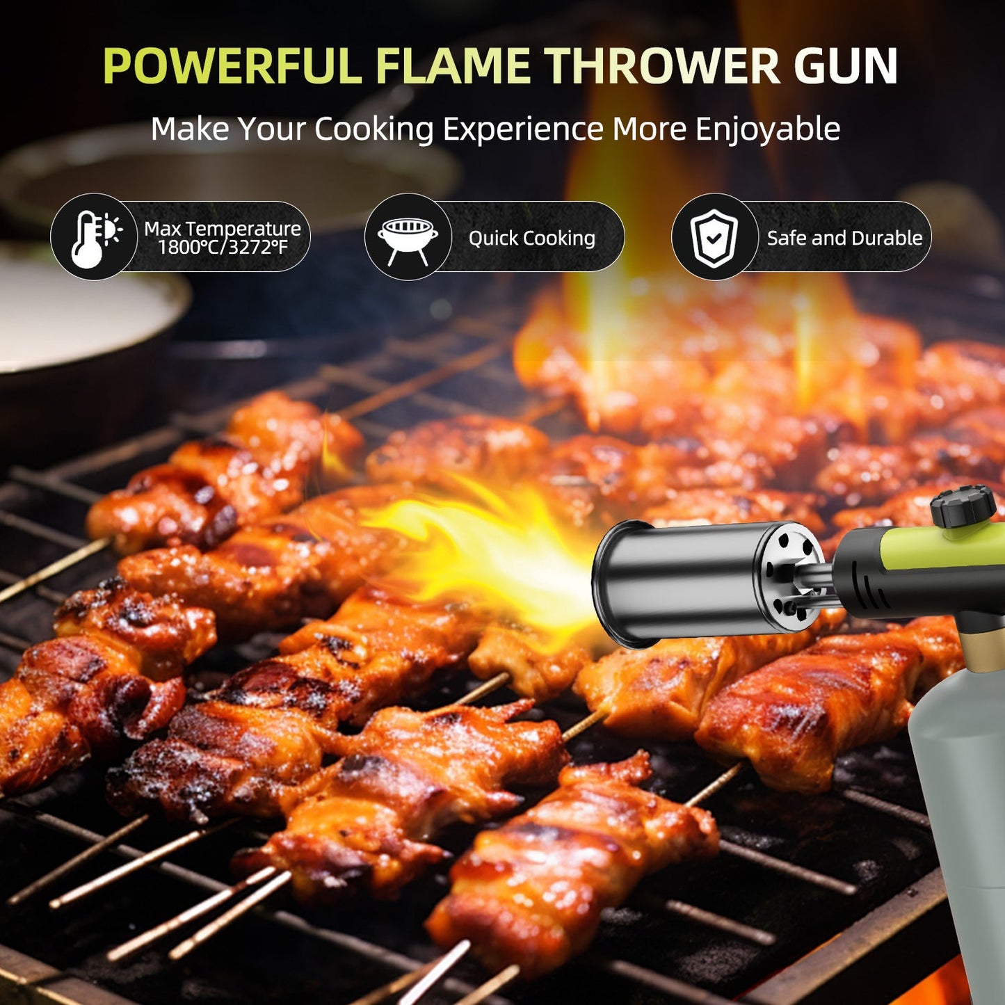 SEESE Propane Torch Gun - Adjustable Flame