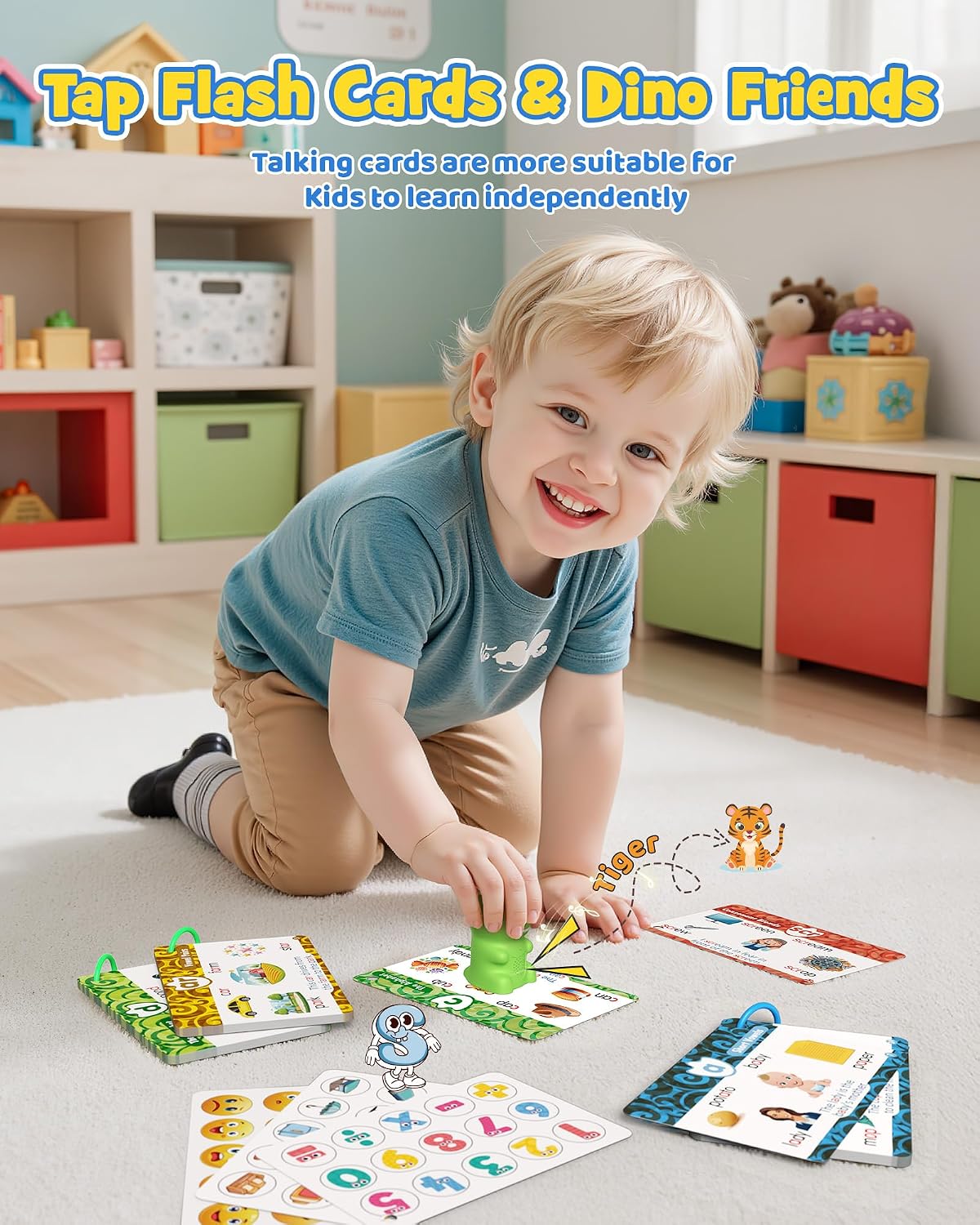 LexiRex Talking Phonics Learning Pen card set