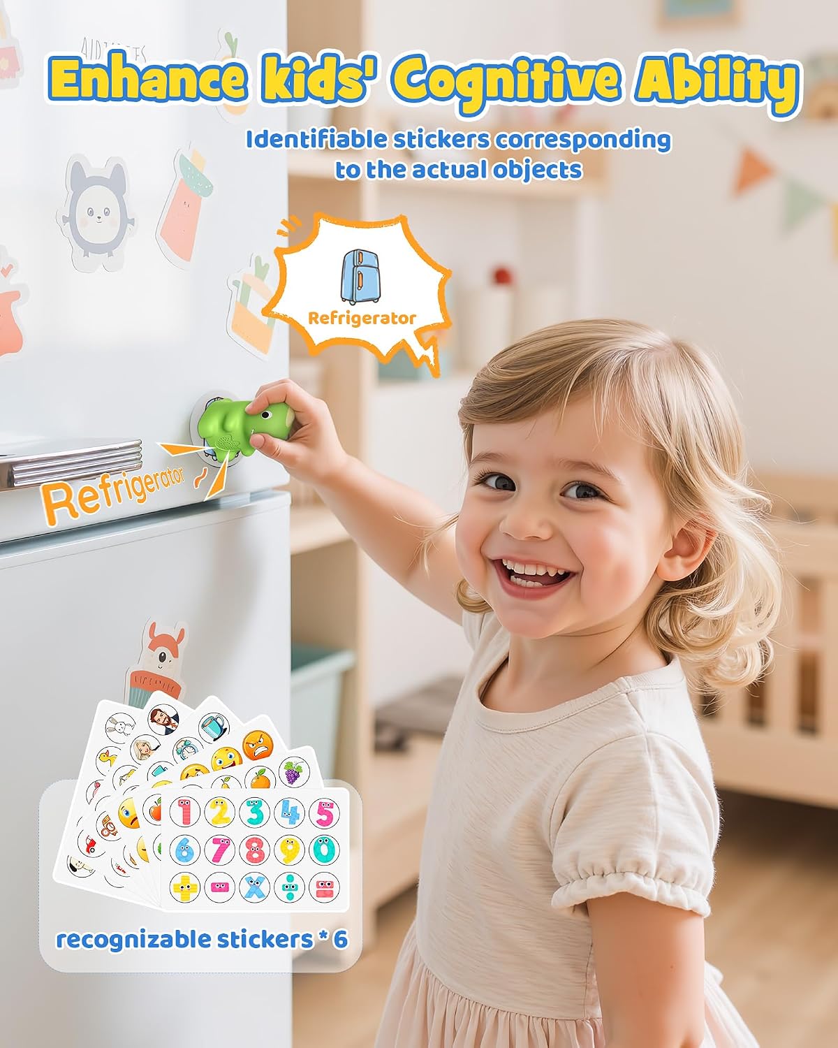 LexiRex Talking Phonics Learning Pen child using product