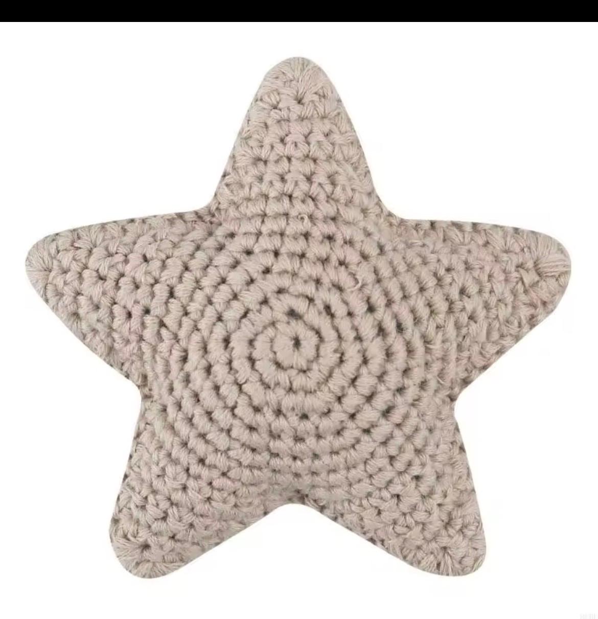 Stellina Crochet Star Rattle — Soft Handcrafted Baby Soother Toy