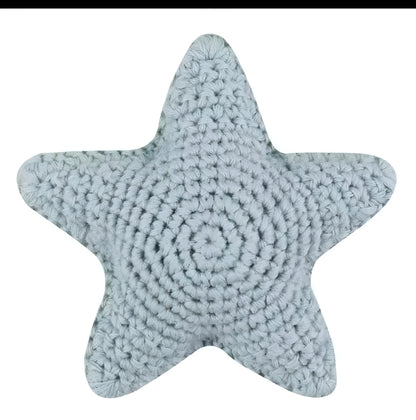 Stellina Crochet Star Rattle — Soft Handcrafted Baby Soother Toy