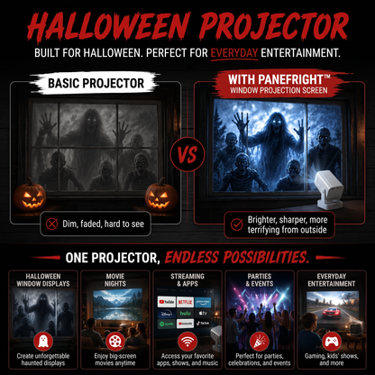 GhostPane Halloween window projector image 3