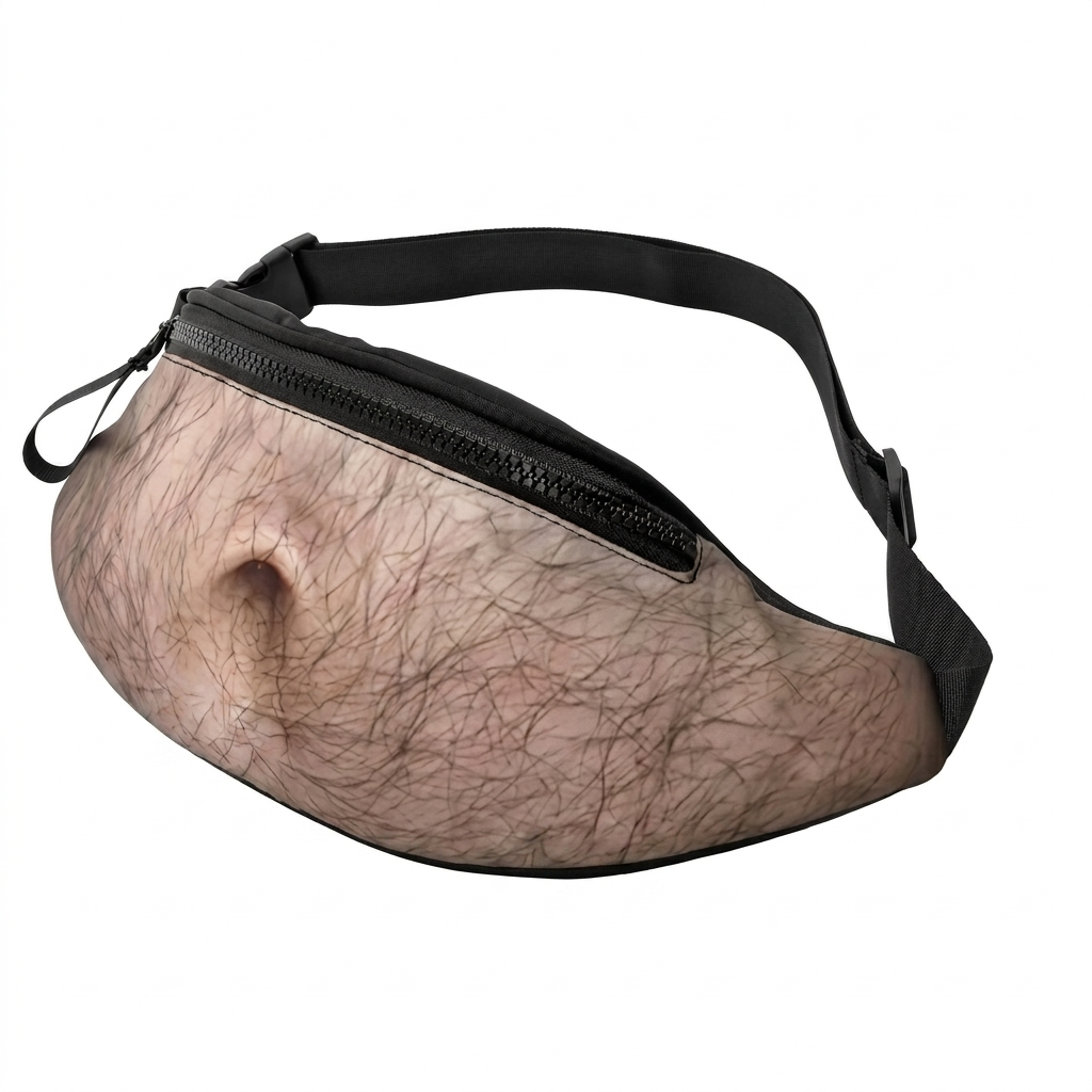 BrewBelly fake beer belly fanny pack front view