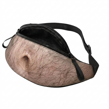 BrewBelly fake beer belly fanny pack side view