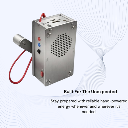 Hand-Crank Emergency Radio with USB Charging & Lighter