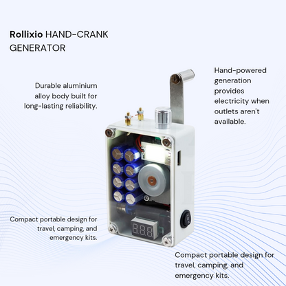 Hand-Crank Emergency Radio with USB Charging & Lighter
